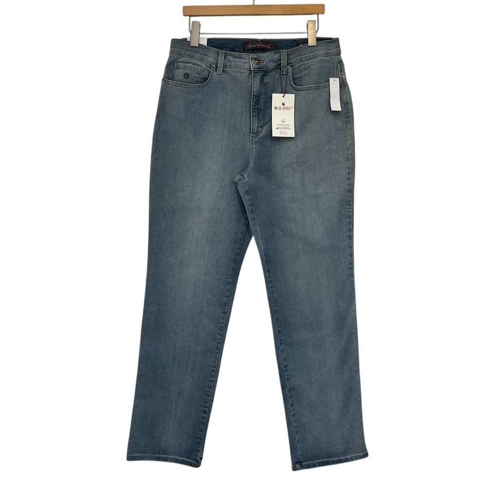 Gloria Vanderbilt Amanda Slimming Jeans Tapered Leg Size 14 NWT - Picture 2 of 11